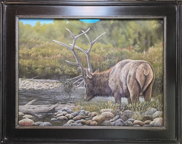 Click to view detail for Battle Proven, Elk 18x24 $2500